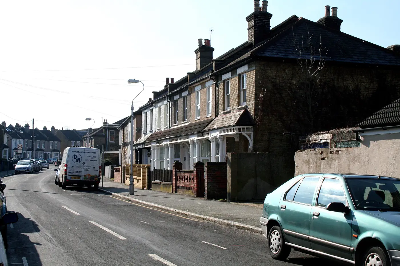 Victorian terraced houses on Oval Road, Croydon