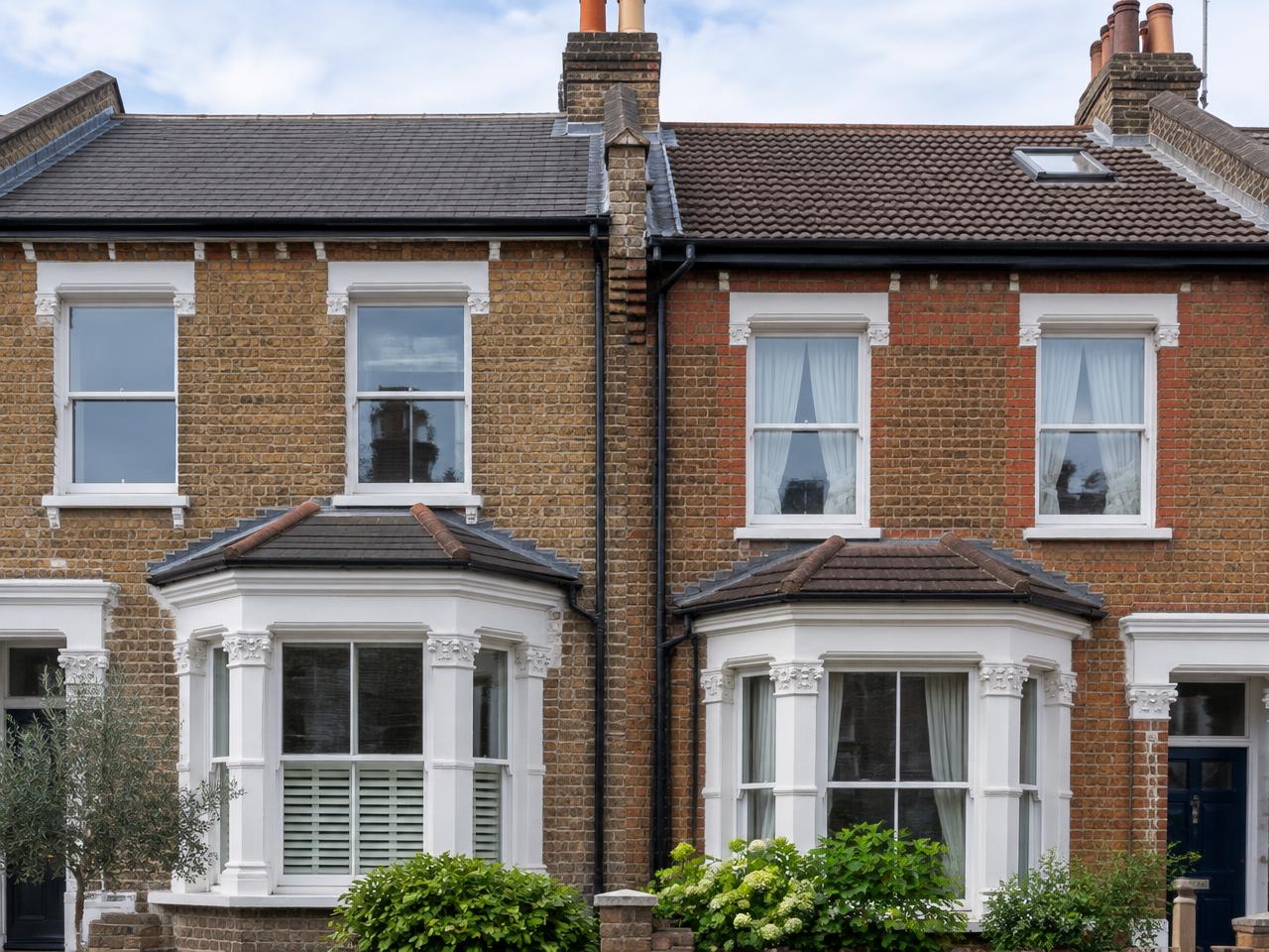 Adjoining South London homes illustrating a party wall context